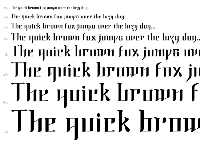 Morning Calm font waterfall